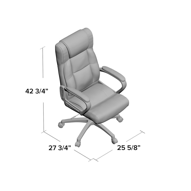 Lorell Soho HighBack Leather Executive Chair & Reviews Wayfair